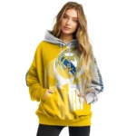 Real Madrid Graphic Punisher Yellow White Hoodie Best Selling