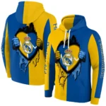 Real Madrid Heartbeat Graphic Yellow Hoodie Best Selling