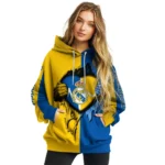 Real Madrid Heartbeat Graphic Yellow Hoodie Best Selling
