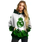 Real Madrid Lucky Motif White Green Hoodie Best Selling