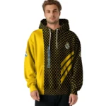 Real Madrid Monogram Pattern Yellow Hoodie Best Selling