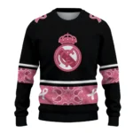 Real Madrid Pink Ribbon Black Pink Sweater Best Selling