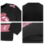 Real Madrid Pink Ribbon Black Pink Sweater Best Selling