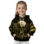 Real Madrid Skull Artwork Yellow Black Hoodie Best Selling