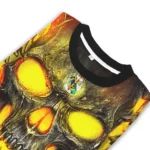 Real Madrid Skull Intensity Yellow Black Sweater Best Selling