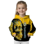 Real Madrid Skull Motif Yellow Black Hoodie Best Selling