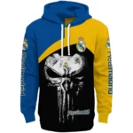 Real Madrid Skull Punisher Black Hoodie Best Selling
