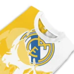 Real Madrid Skull Split Yellow White Sweater Best Selling