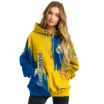 Real Madrid Splatter Effect Yellow Hoodie Best Selling