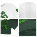 Real Madrid St Patrick White Sweater Best Selling