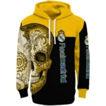 Real Madrid Sugar Skull Yellow Black Hoodie Best Selling