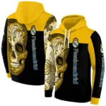 Real Madrid Sugar Skull Yellow Black Hoodie Best Selling