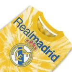Real Madrid Tie Dye Designs Yellow Sweater Best Selling