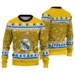 Real Madrid Tree Pattern Yellow Sweater Best Selling