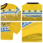 Real Madrid Tree Pattern Yellow Sweater Best Selling