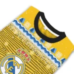 Real Madrid Tree Pattern Yellow Sweater Best Selling