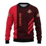 Sunderland Circles Mesh Red Black Sweater Best Selling
