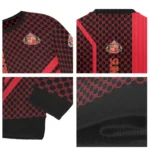 Sunderland Circles Mesh Red Black Sweater Best Selling