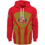 Sunderland Concentric Lines Red Hoodie Best Selling