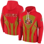 Sunderland Concentric Lines Red Hoodie Best Selling