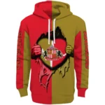 Sunderland Heartbeat Graphic Red Hoodie Best Selling