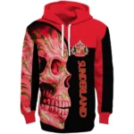 Sunderland Skull Motif Red Black Hoodie Best Selling