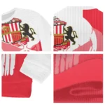 Sunderland Skull Split Red White Sweater Best Selling