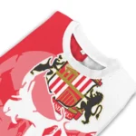 Sunderland Skull Split Red White Sweater Best Selling