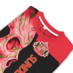 Sunderland Skull Swirl Red Black Sweater Best Selling