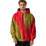 Sunderland Splatter Effect Red Hoodie Best Selling
