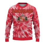 Sunderland Tie Dye Designs Red Sweater Best Selling