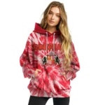 Sunderland Tie Dye Pattern Red Hoodie Best Selling