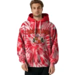 Sunderland Tie Dye Pattern Red Hoodie Best Selling