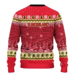 Sunderland Tree Pattern Red Sweater Best Selling