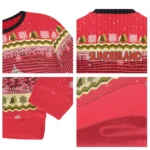 Sunderland Tree Pattern Red Sweater Best Selling