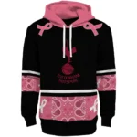 Tottenham Hotspur Awareness Ribbon Black Pink Hoodie Best Selling