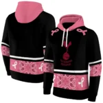 Tottenham Hotspur Awareness Ribbon Black Pink Hoodie Best Selling