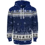 Tottenham Hotspur Christmas Trees Navy Hoodie Best Selling