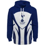 Tottenham Hotspur Concentric Lines Navy Hoodie Best Selling