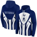 Tottenham Hotspur Concentric Lines Navy Hoodie Best Selling