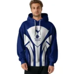 Tottenham Hotspur Concentric Lines Navy Hoodie Best Selling