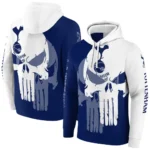 Tottenham Hotspur Graphic Punisher Navy White Hoodie Best Selling