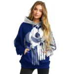 Tottenham Hotspur Graphic Punisher Navy White Hoodie Best Selling