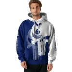 Tottenham Hotspur Graphic Punisher Navy White Hoodie Best Selling