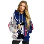 Tottenham Hotspur Minnie Mouse Navy Hoodie Best Selling