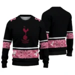 Tottenham Hotspur Pink Ribbon Black Pink Sweater Best Selling