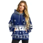 Tottenham Hotspur Reindeer Motif Navy Hoodie Best Selling