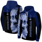 Tottenham Hotspur Skull Motif Navy Black Hoodie Best Selling