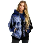 Tottenham Hotspur Skull Motif Navy Black Hoodie Best Selling