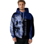 Tottenham Hotspur Skull Motif Navy Black Hoodie Best Selling